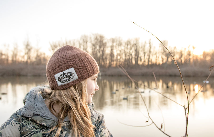 Knit Beanie - Dirty Brown