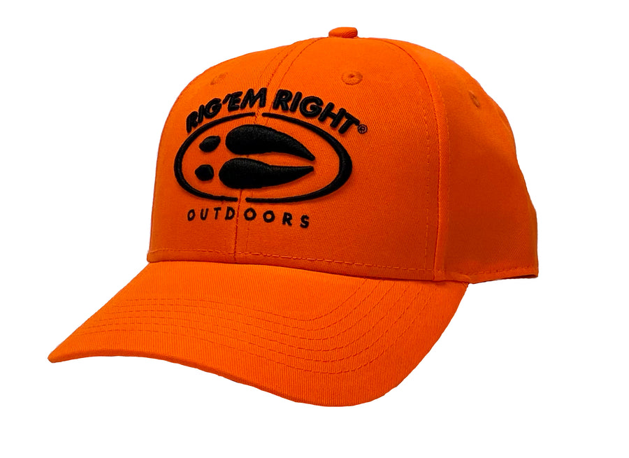 Blaze Orange Hoof Logo Hat